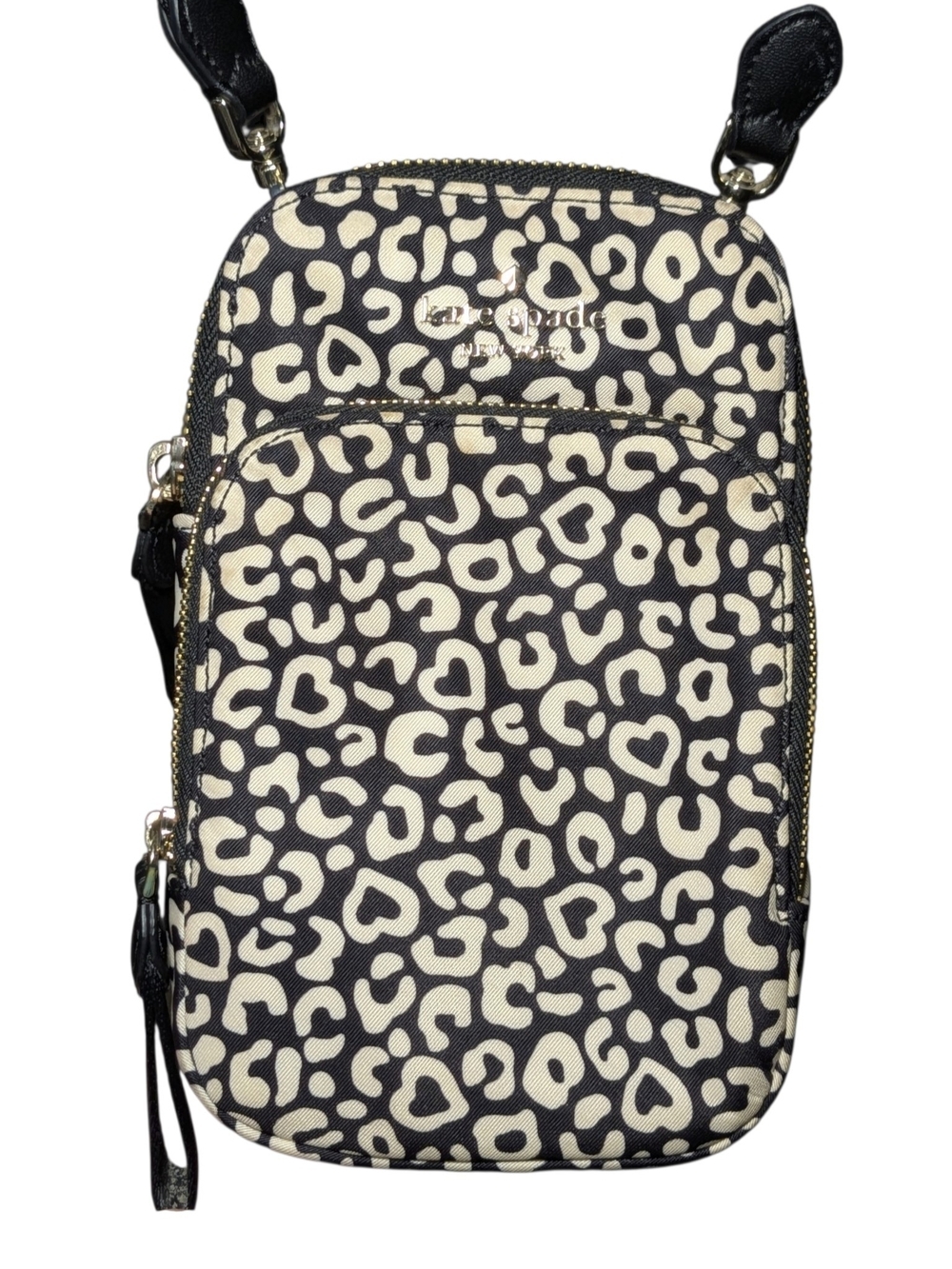 kate spade Leopard-Print 3-Piece Tote, Crossbody & Wristlet - Black & Cream - Picture 5 of 16
